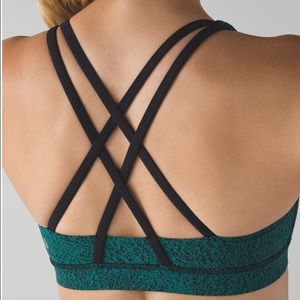 Lululemon Energy Sports Bra Speckled Green Size 8